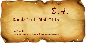 Darázsi Abélia névjegykártya